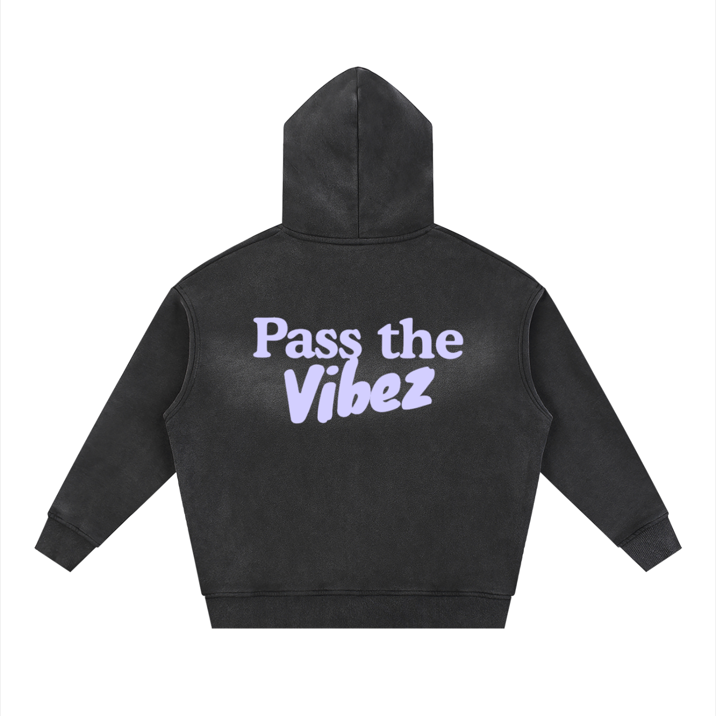 Sunfade Two-way Zipper Boxy Fleece Hoodie