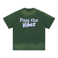 Petite Crew Neck Sunfade Edge T-Shirt